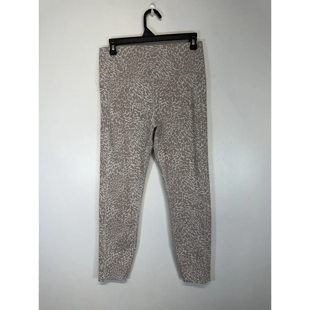 VUORI Womens Studio Pocket Legging Animal Print Drawstring Joggers Gray L - Picture 3 of 16